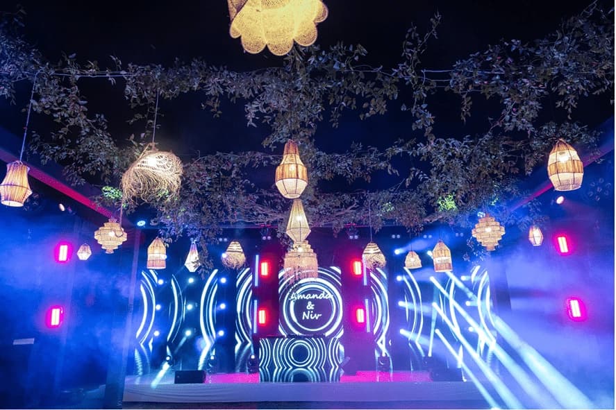 Music festival stage